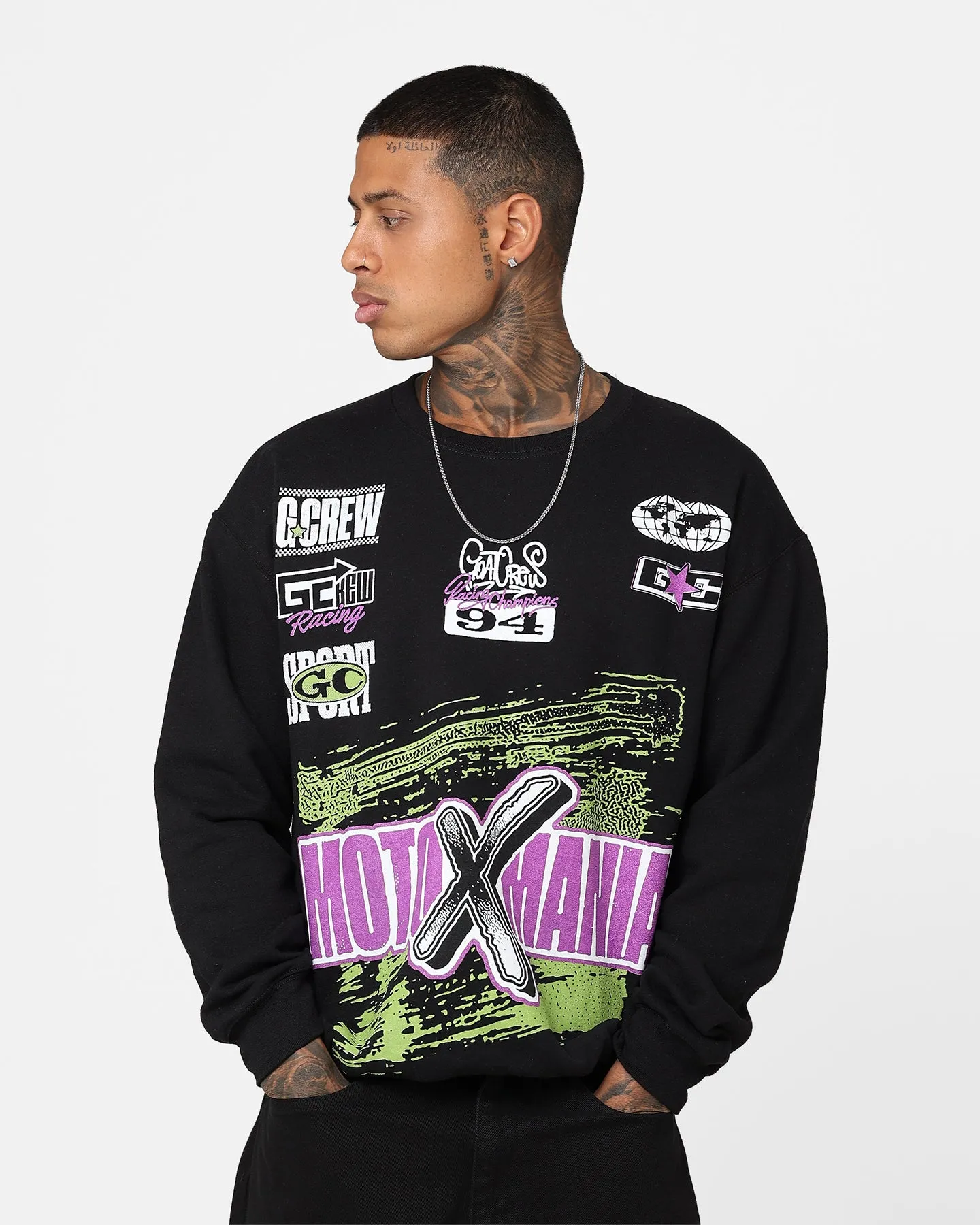 Goat Crew Moto X Mania Crewneck Black