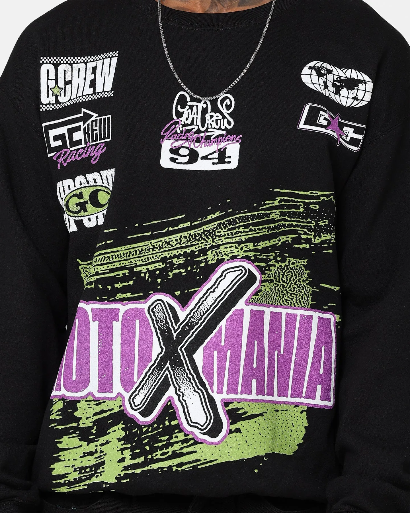 Goat Crew Moto X Mania Crewneck Black