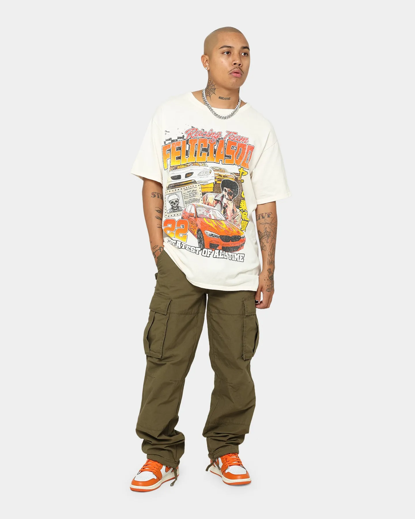 Goat Crew Team Felicia Vintage T-Shirt Off White
