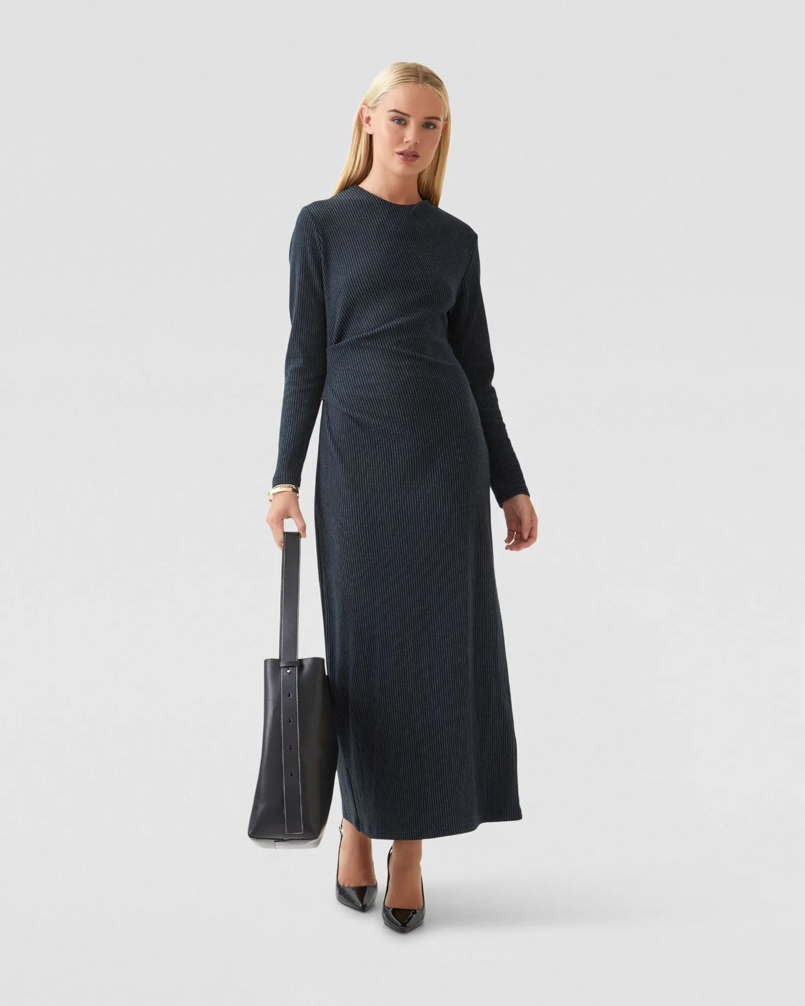 Hartley Pinstripe Knit Dress