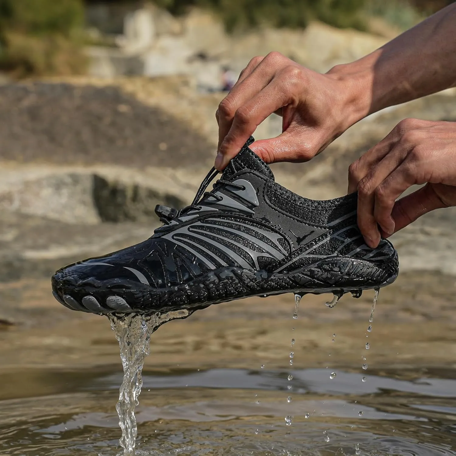Hiking Footwear Barefoot Womens Shoes Non-Slip Outdoor Unisex Grounded Footwear Barefoot Shoes for Neuropathy Women&Men Water Pro Barefoot Wide Toe Box Sneakers Athletic Quick-Dry Beach Swim Yoga