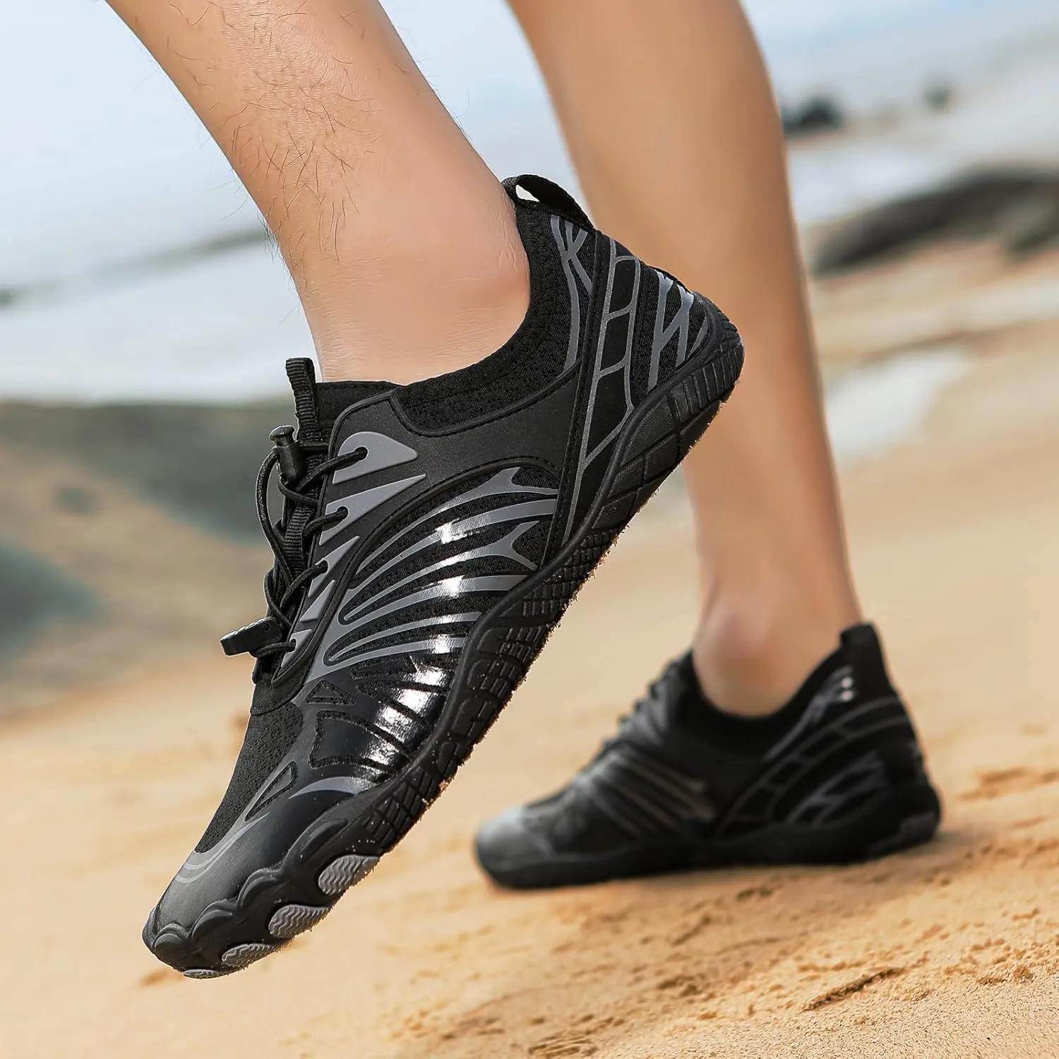 Hiking Footwear Barefoot Womens Shoes Non-Slip Outdoor Unisex Grounded Footwear Barefoot Shoes for Neuropathy Women&Men Water Pro Barefoot Wide Toe Box Sneakers Athletic Quick-Dry Beach Swim Yoga