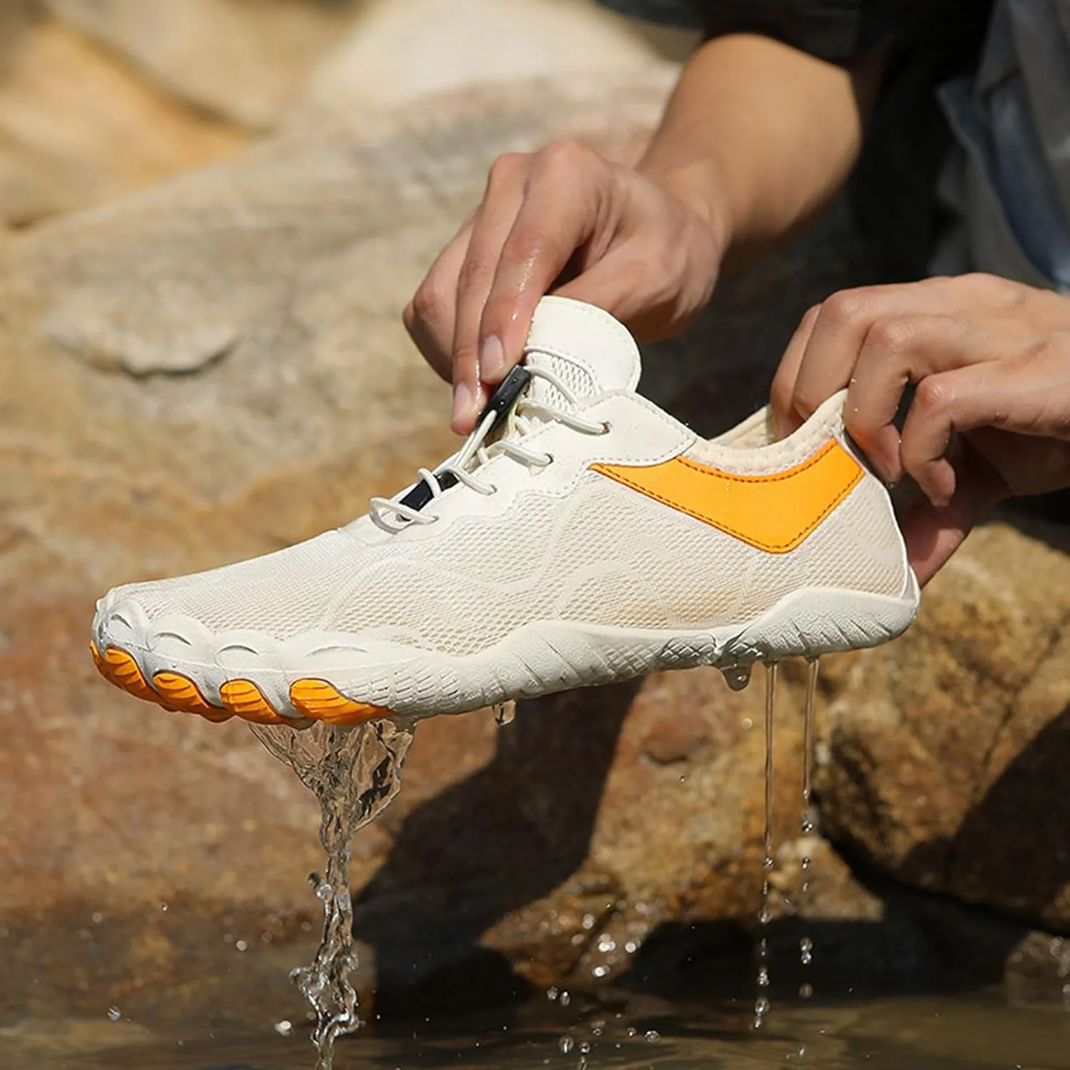Hiking Footwear for Women Men Wide Toe Box&Healthy Swim Shoes,Outdoor Non-Slip&Zero Drop Fashion Running Barefoot,Quick Dry Breathable Waterproof Water Shoes,Lightweight Adjustable Barefoot Unisex