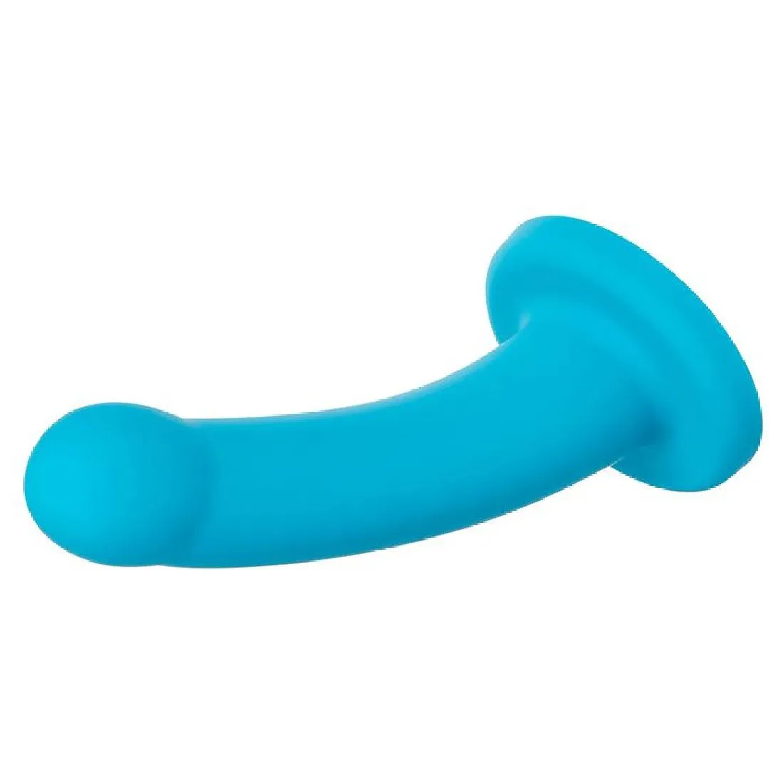 Hux 7 Inch Silicone Dildo - Turquoise