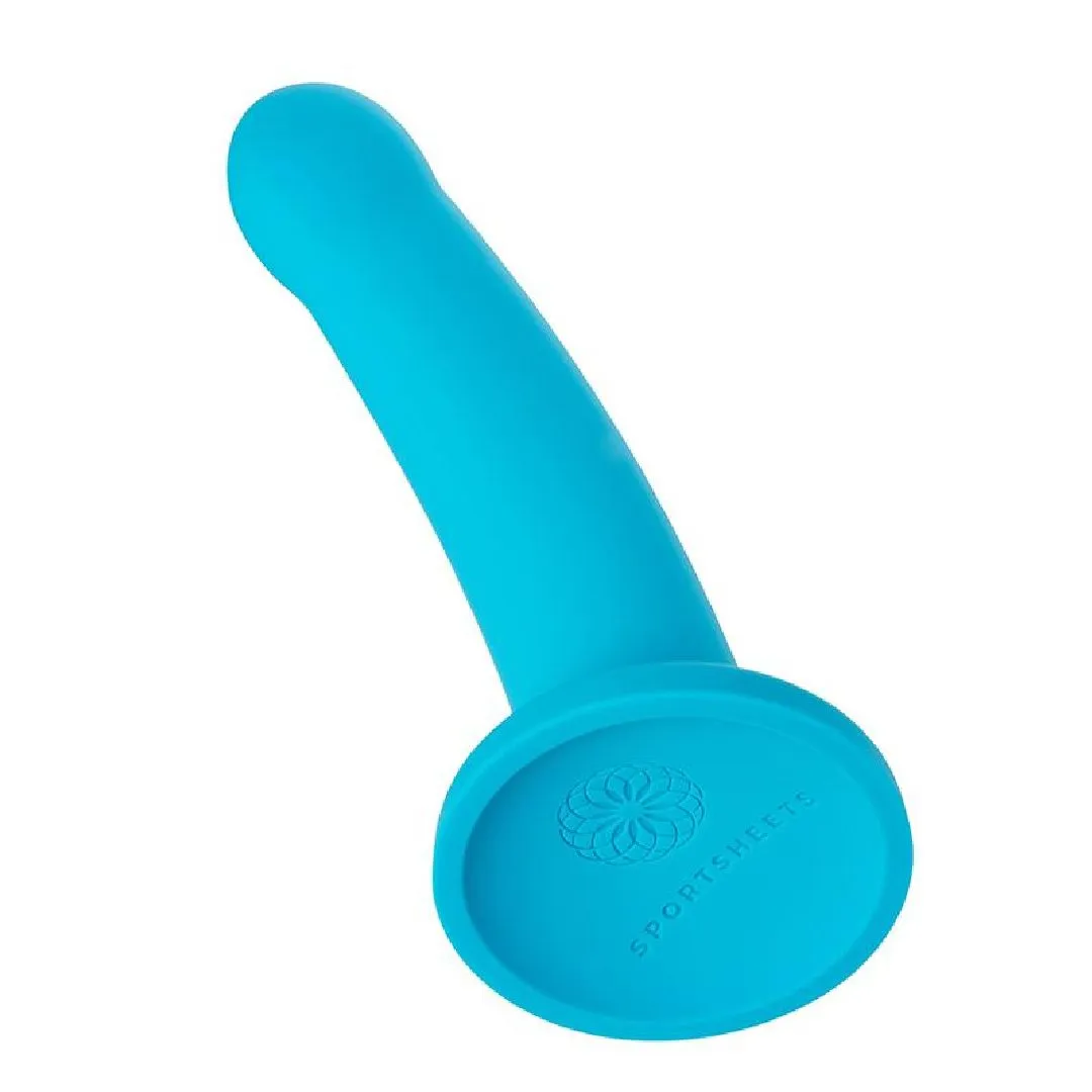 Hux 7 Inch Silicone Dildo - Turquoise