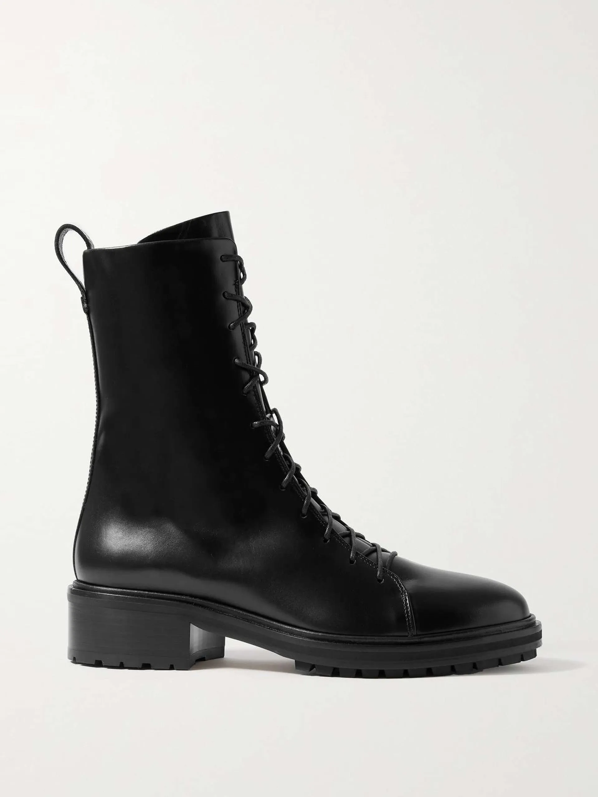 Isa leather ankle boots
