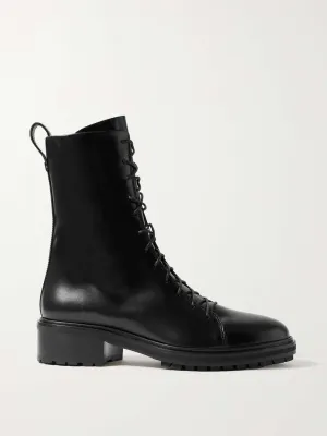 Isa leather ankle boots