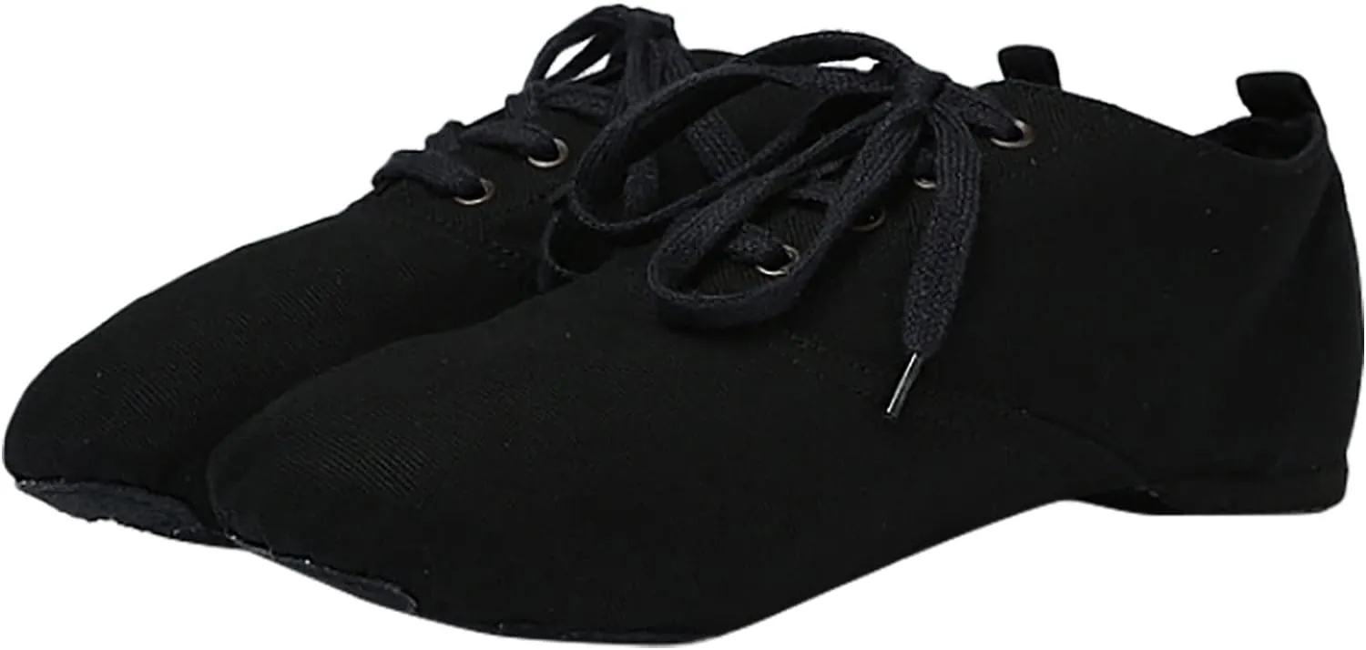 Jazz Shoes for Girls Boys Canvas Unisex Slip-On Dance Shoes (Toddler/Little Kid/Big Kid) Soft Soled Training