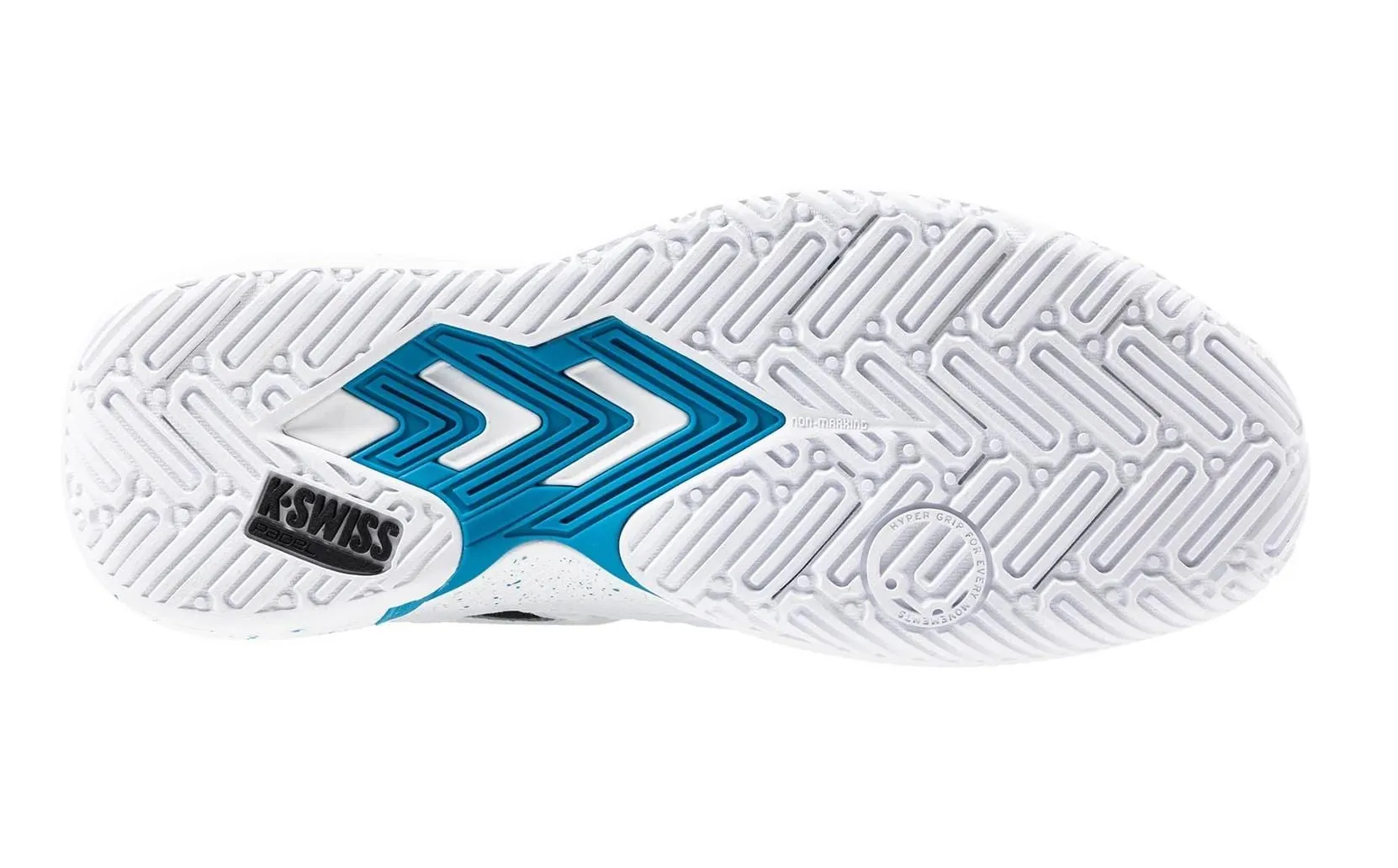 K-Swiss Tura Team Mens Padel Shoes - White / Black / Blue Moon