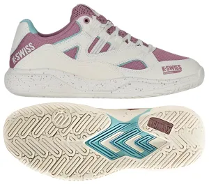 K-Swiss Tura Team Womens Padel Shoes - White / Pink / Turquoise