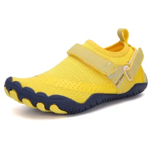 Kids' Water Shoes Barefoot Quick Dry Aqua Sports Boys Girls - Yellow Size BigKid US3 = EU34