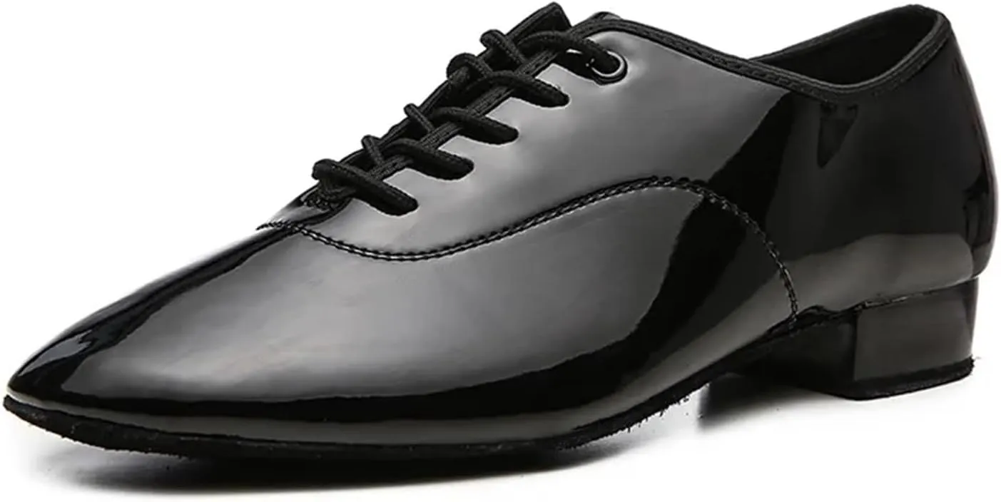 Latin Dance Shoes Man 1pair/Set Men Dance Shoes Latin Ballroom Dance Shoes Modern Indoor Shoes Men Tango Waltz Danicng Pu Shoes(3,42)