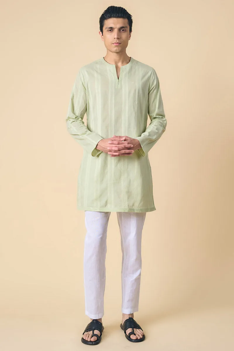 Light Green Cotton Kurta Set