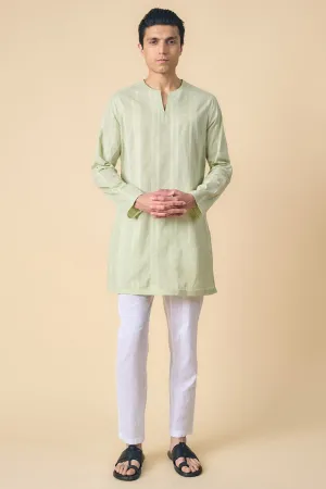 Light Green Cotton Kurta Set