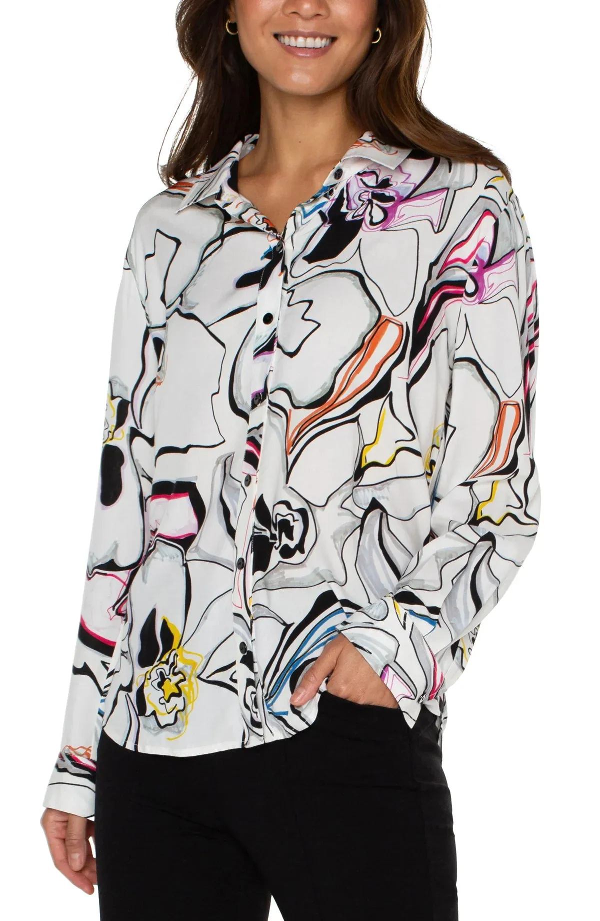Liverpool Button Up Blouse