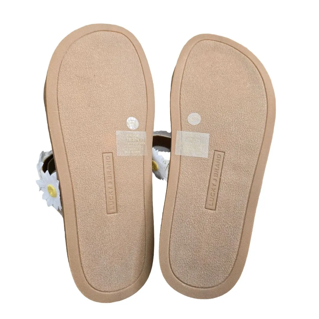 Lucky Brand flower sandals, Size 7