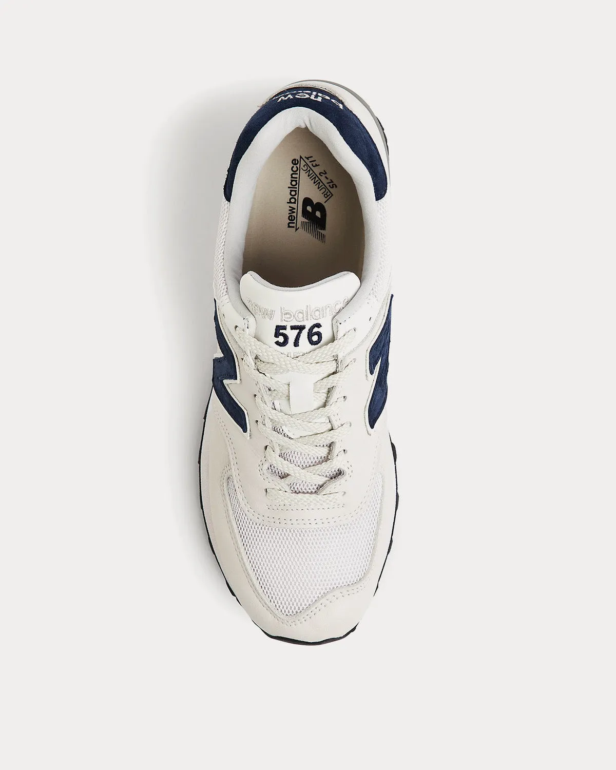 MADE in UK 576 Off White / Mood Indigo / White Low Top Sneakers