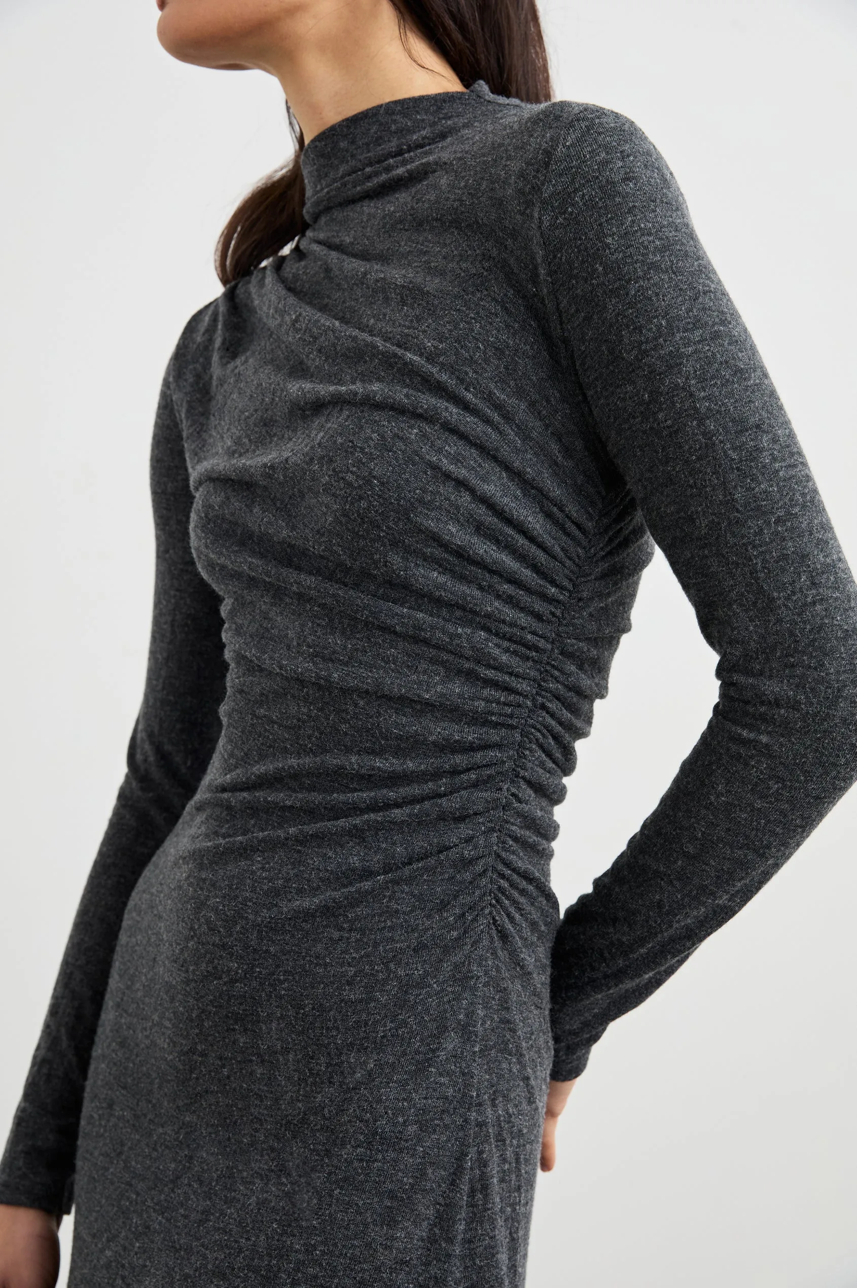Margaret Dress- Charcoal