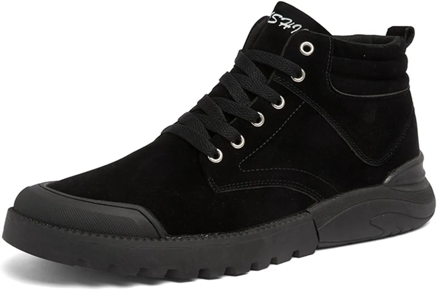 Men Work Boots Non Steel Toe Hiking Sneakers Fur Lined Ankle Boot Women's Working Shoes Winter Composite Safety Toe Waterproof Industrial Casual Hike Grounded Footwear
