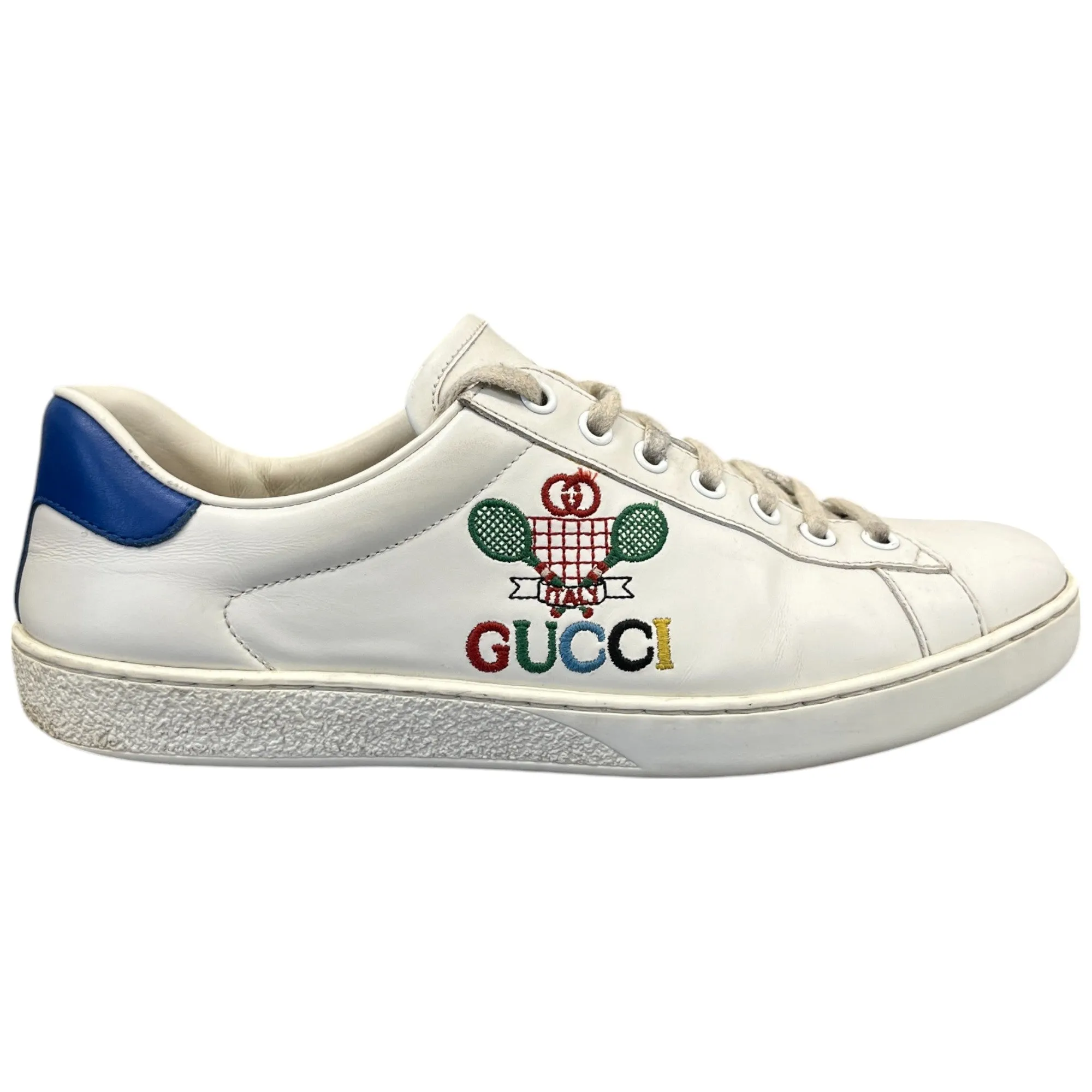 Men's Ace Tennis Low Trainers White Size EU 40.5 / UK 6.5