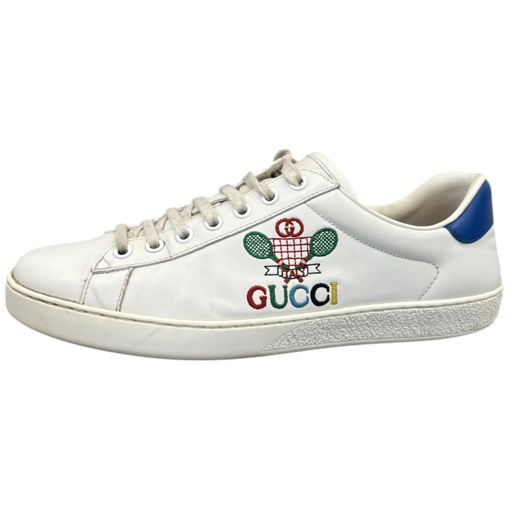 Men's Ace Tennis Low Trainers White Size EU 40.5 / UK 6.5