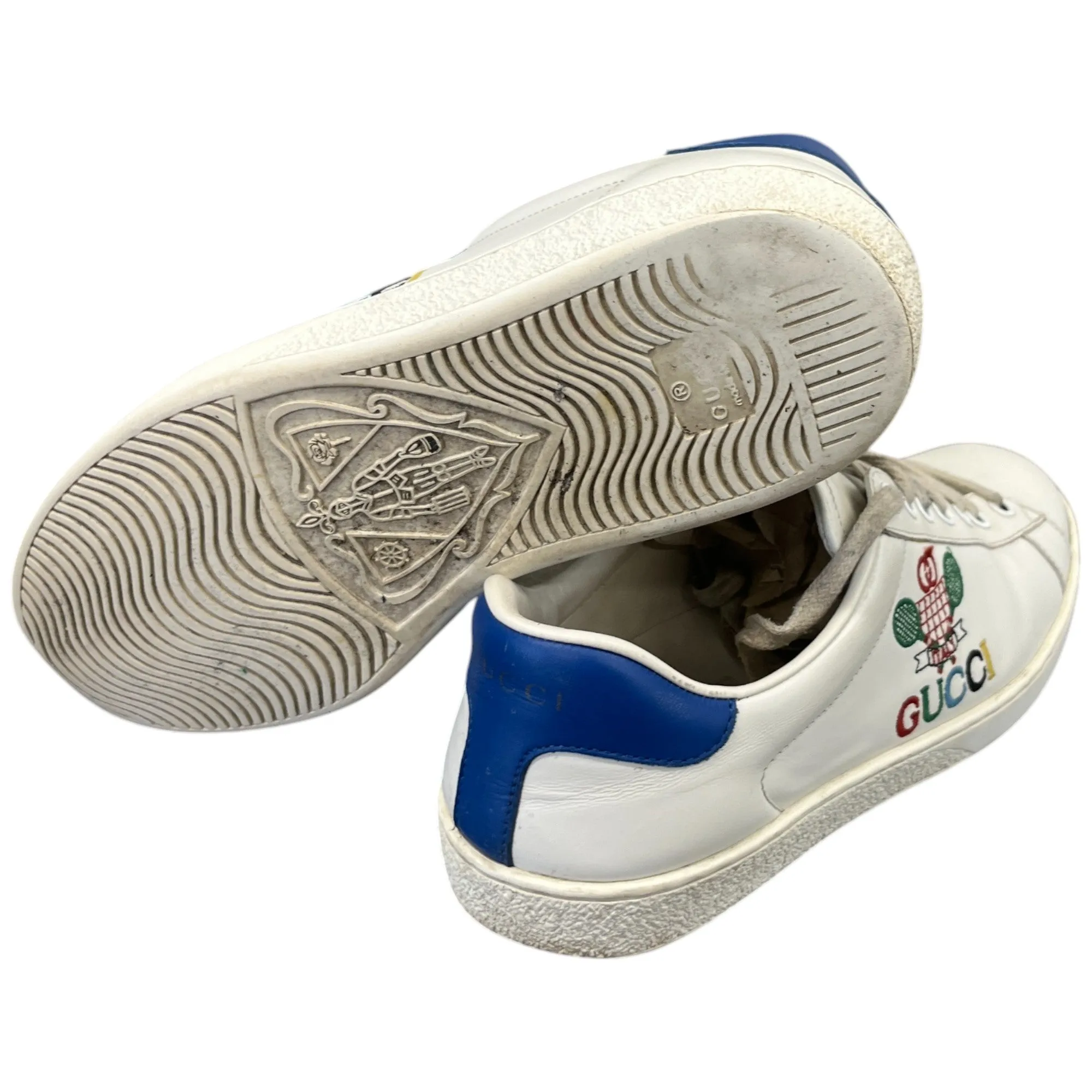 Men's Ace Tennis Low Trainers White Size EU 40.5 / UK 6.5