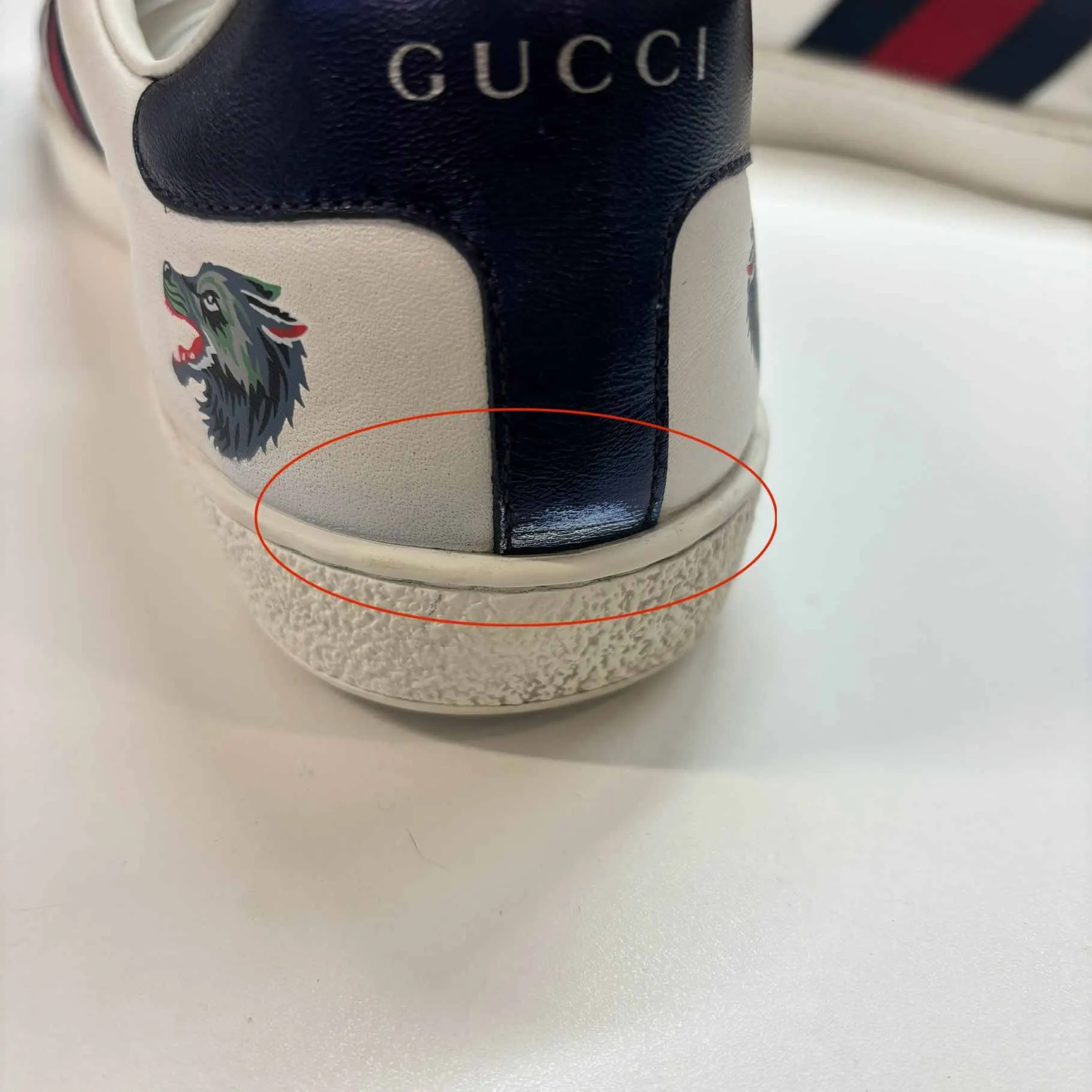 Men's Ace Wolf Low Trainers White Size EU 41 / UK 7