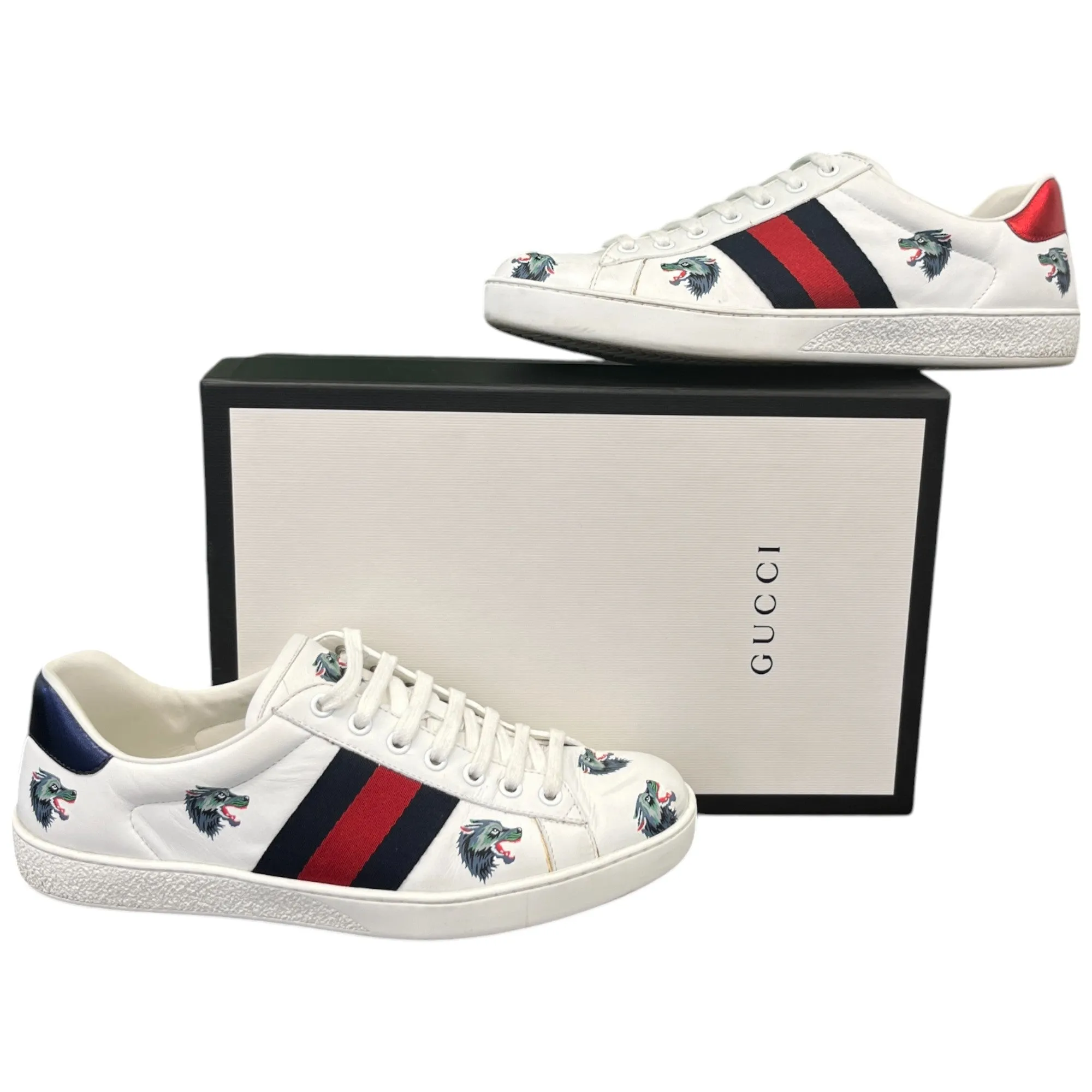 Men's Ace Wolf Low Trainers White Size EU 41 / UK 7