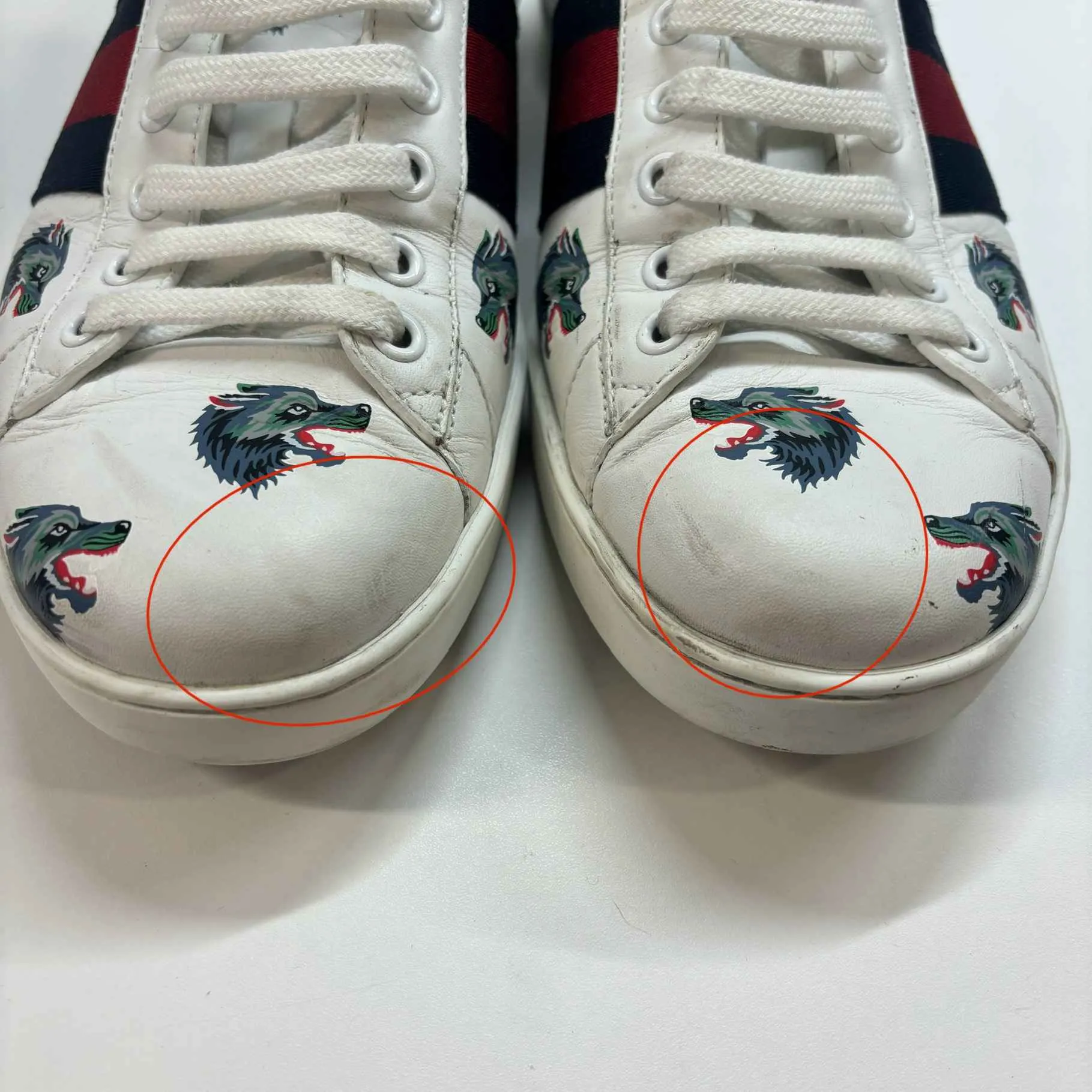 Men's Ace Wolf Low Trainers White Size EU 41 / UK 7