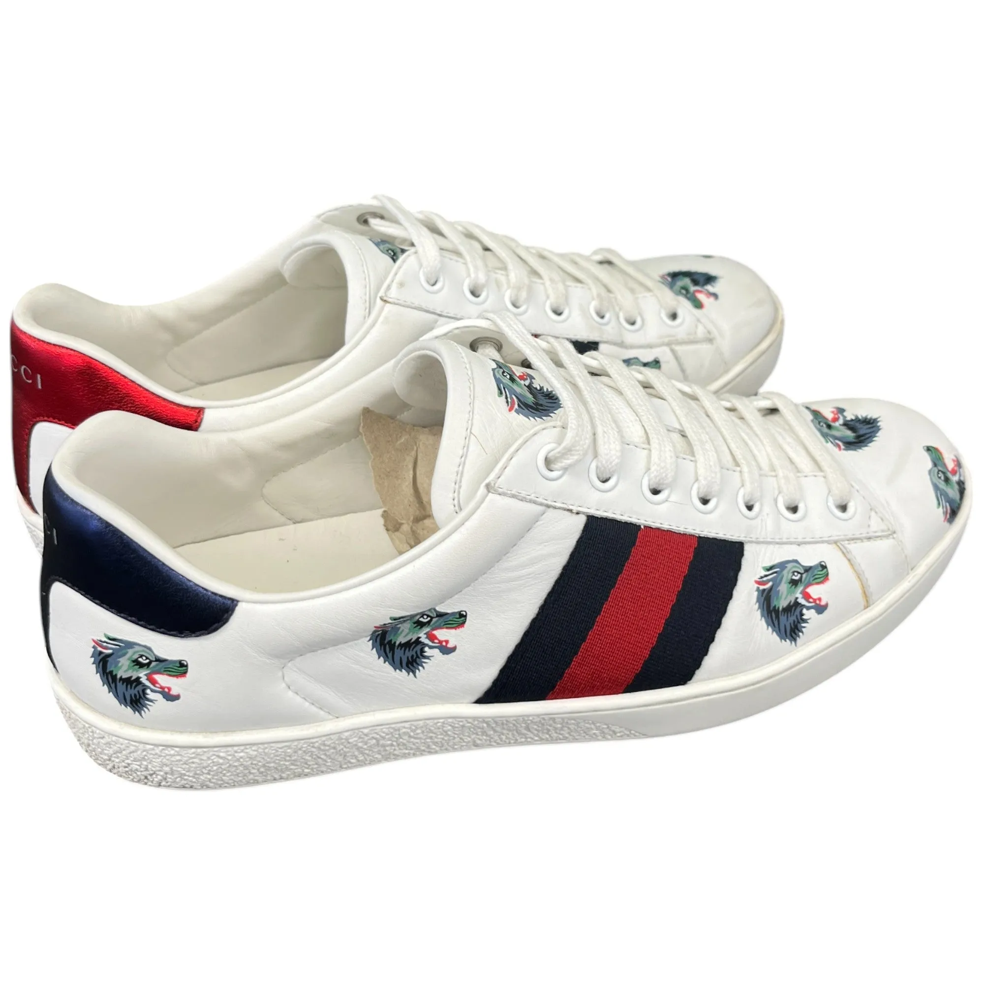 Men's Ace Wolf Low Trainers White Size EU 41 / UK 7