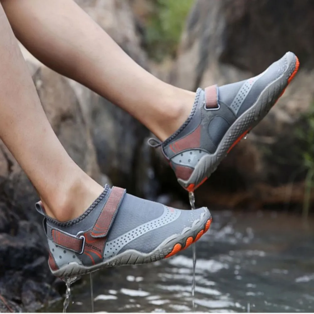 Men’s & Women’s Water Shoes Barefoot Quick Dry Aqua Sports - Grey Size EU46 = US11