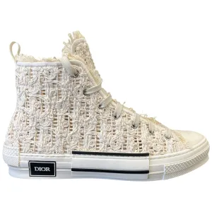 Men's B23 Oblique Macrame High Trainers Cream Size EU 45 / UK 11