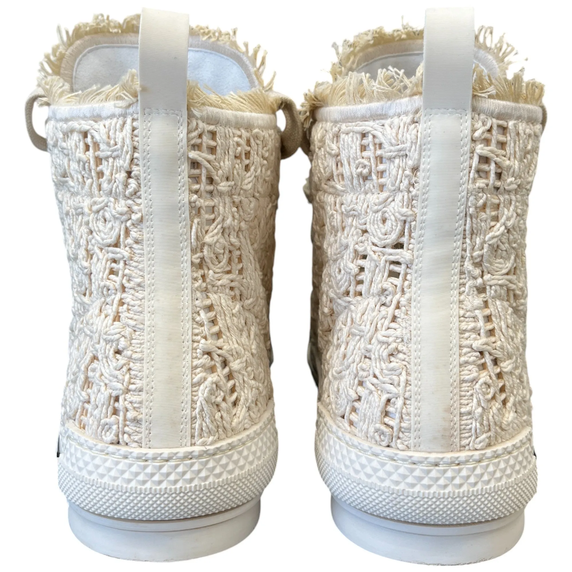 Men's B23 Oblique Macrame High Trainers Cream Size EU 45 / UK 11