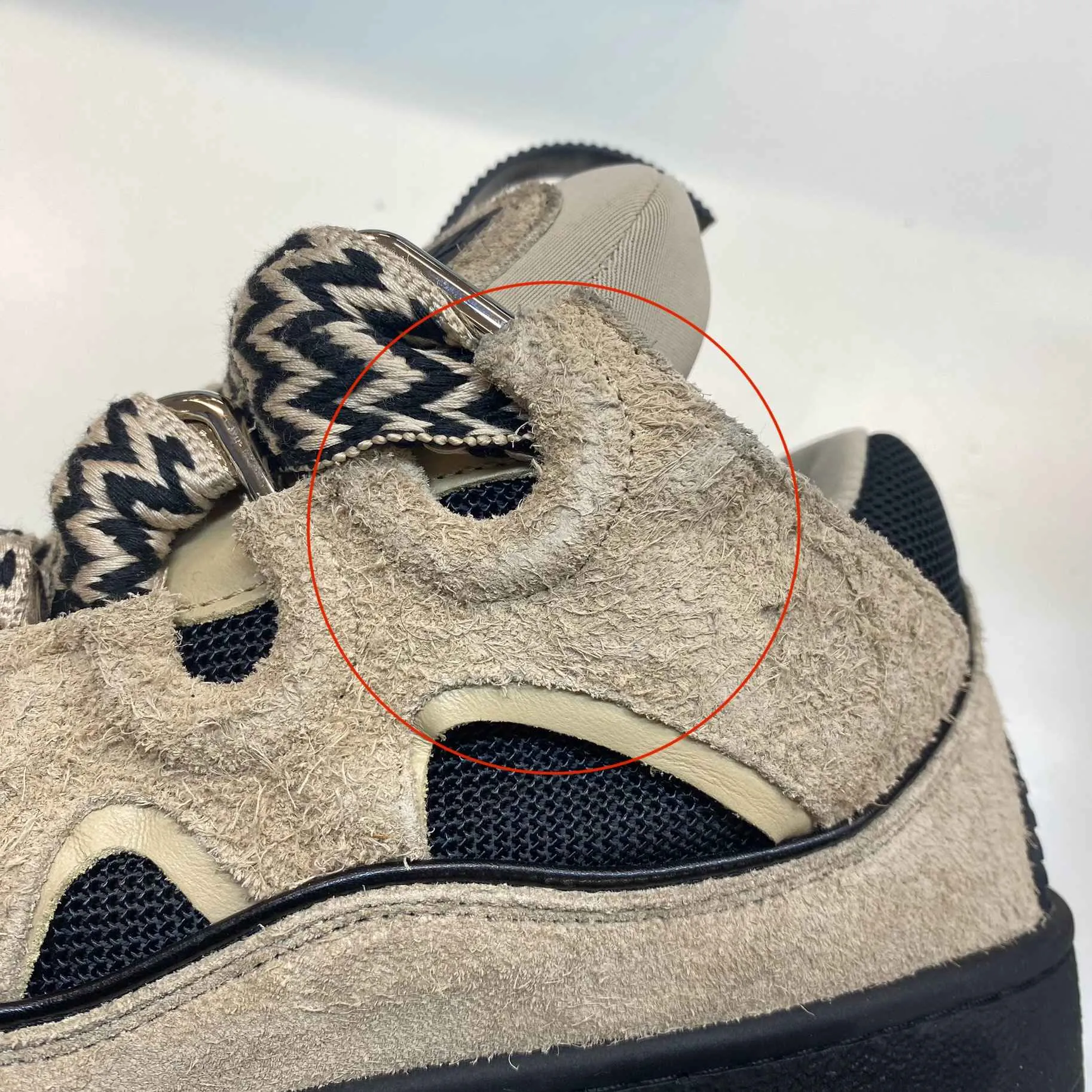 Men's Curb Skate Low Trainers Beige Size EU 40.5 / UK 6.5