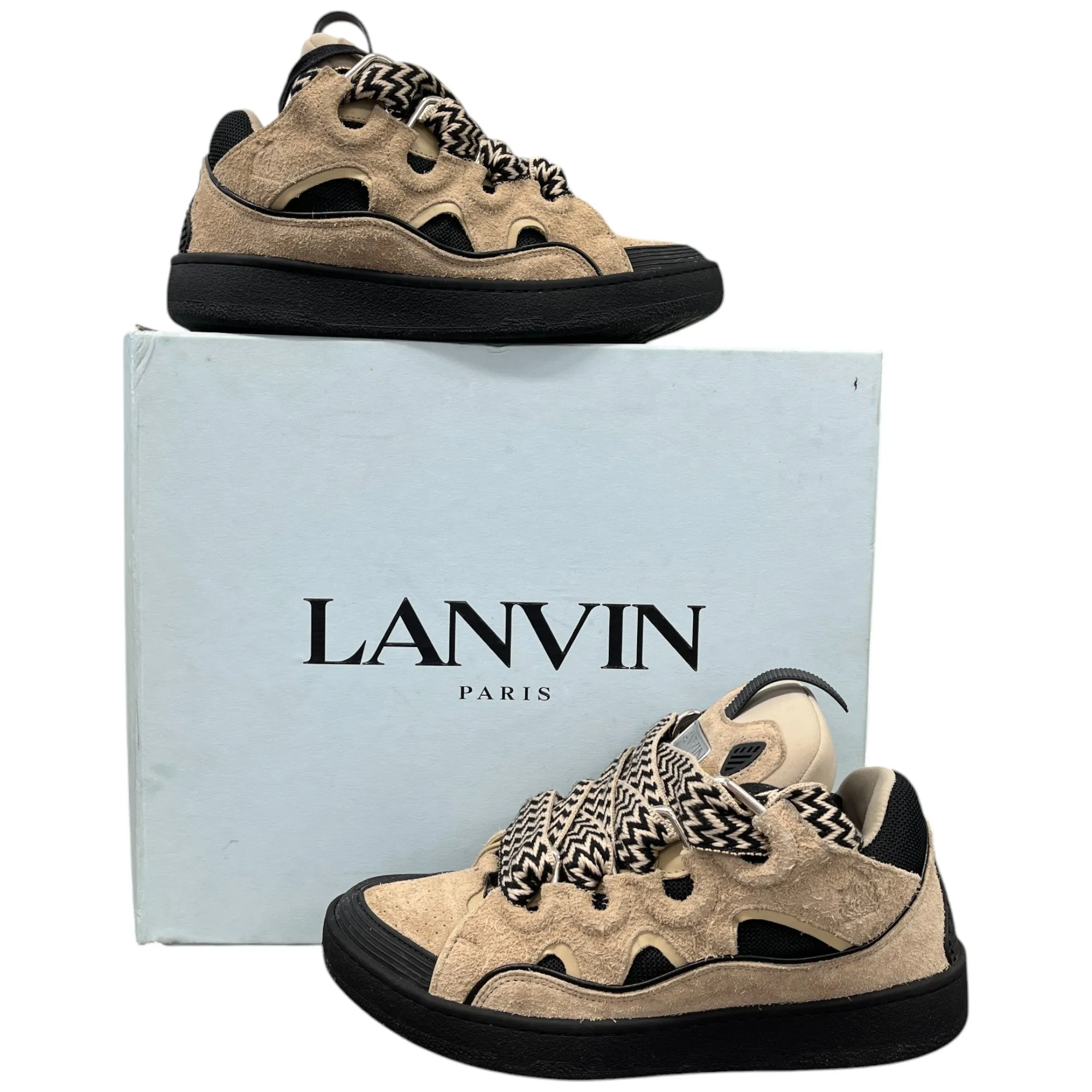 Men's Curb Skate Low Trainers Beige Size EU 40.5 / UK 6.5