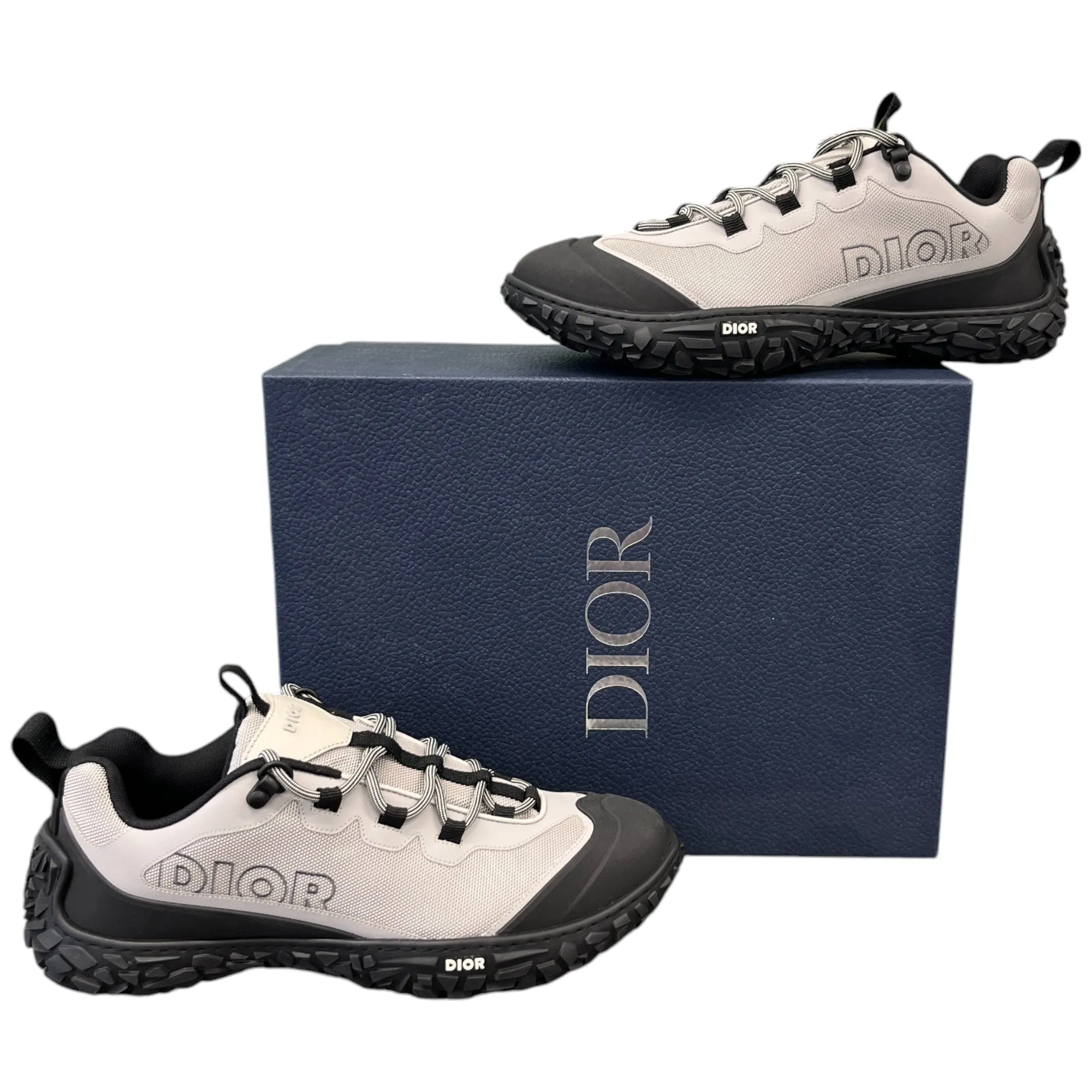 Men's Diorizon Low Trainers Grey Size EU 41.5 / UK 7.5