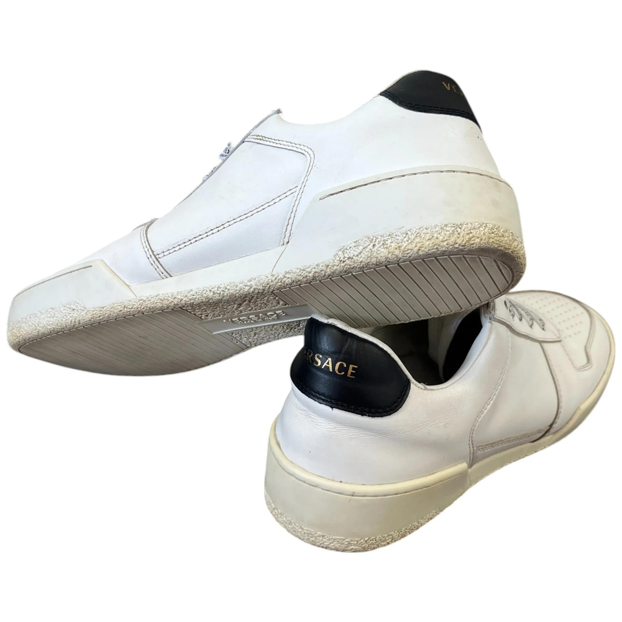Men's Lace Logo Low Trainers White Size EU 41 / UK 7