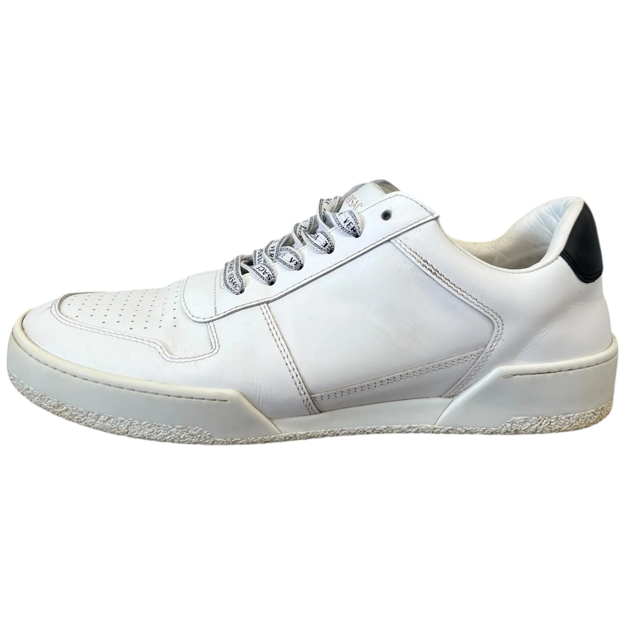 Men's Lace Logo Low Trainers White Size EU 41 / UK 7