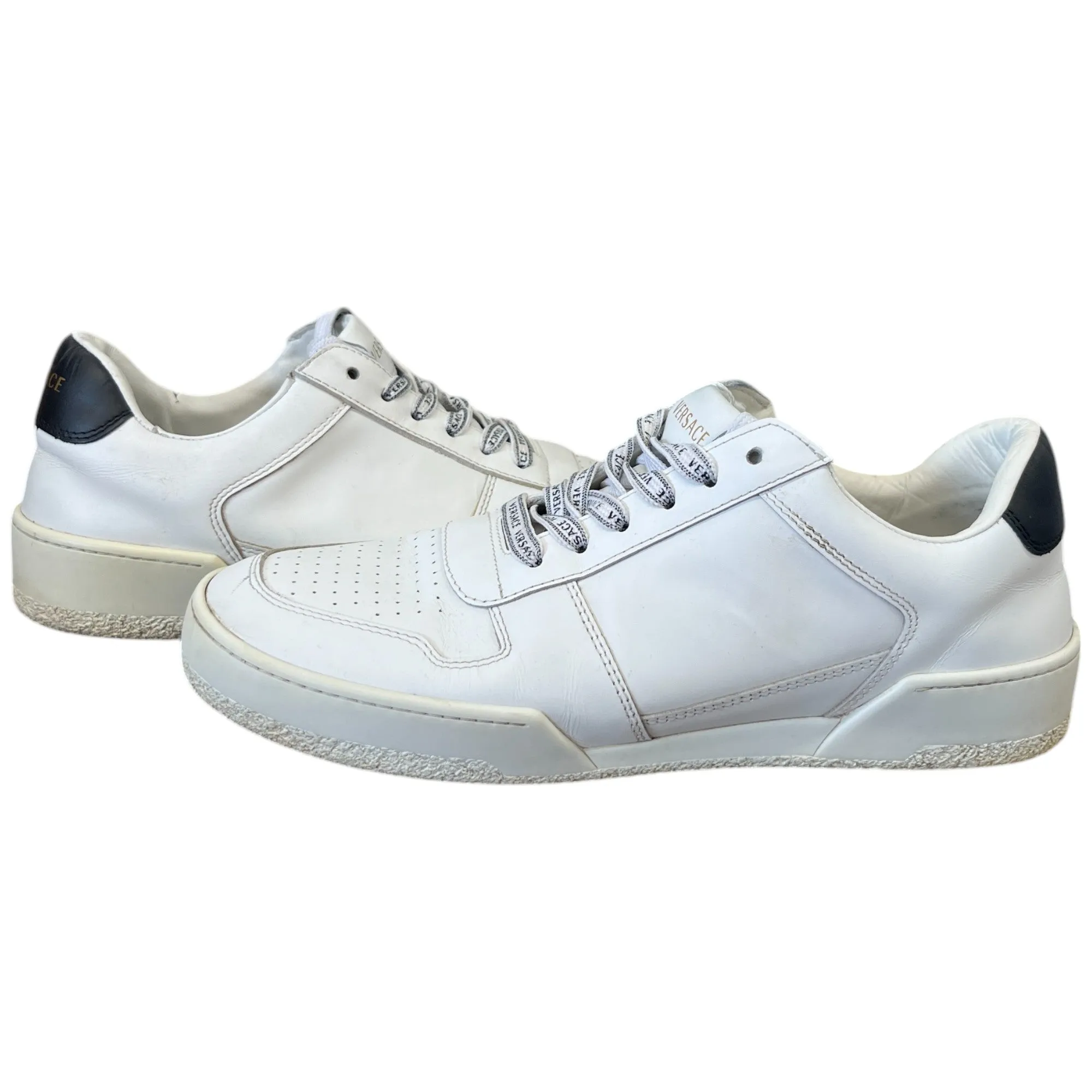 Men's Lace Logo Low Trainers White Size EU 41 / UK 7