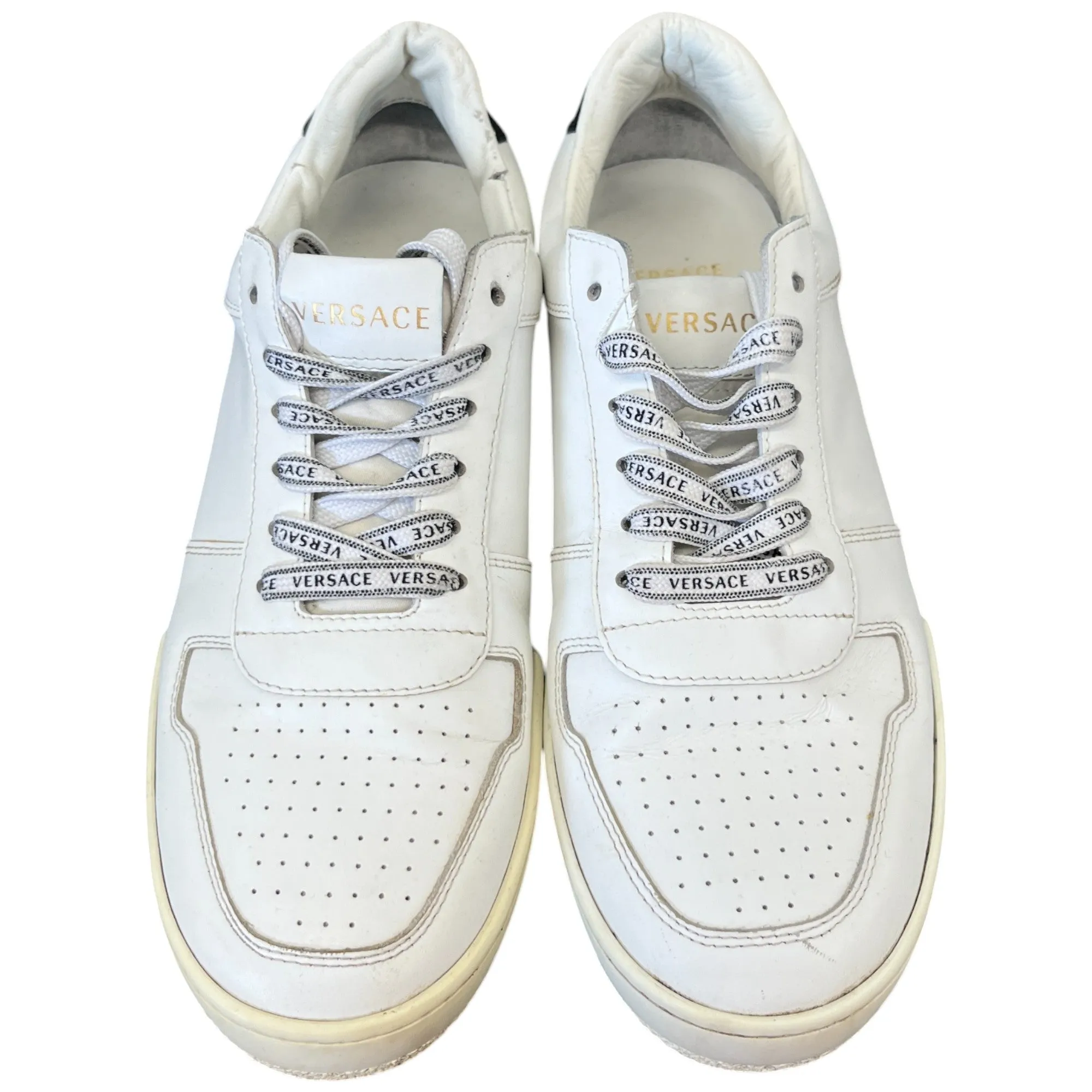 Men's Lace Logo Low Trainers White Size EU 41 / UK 7