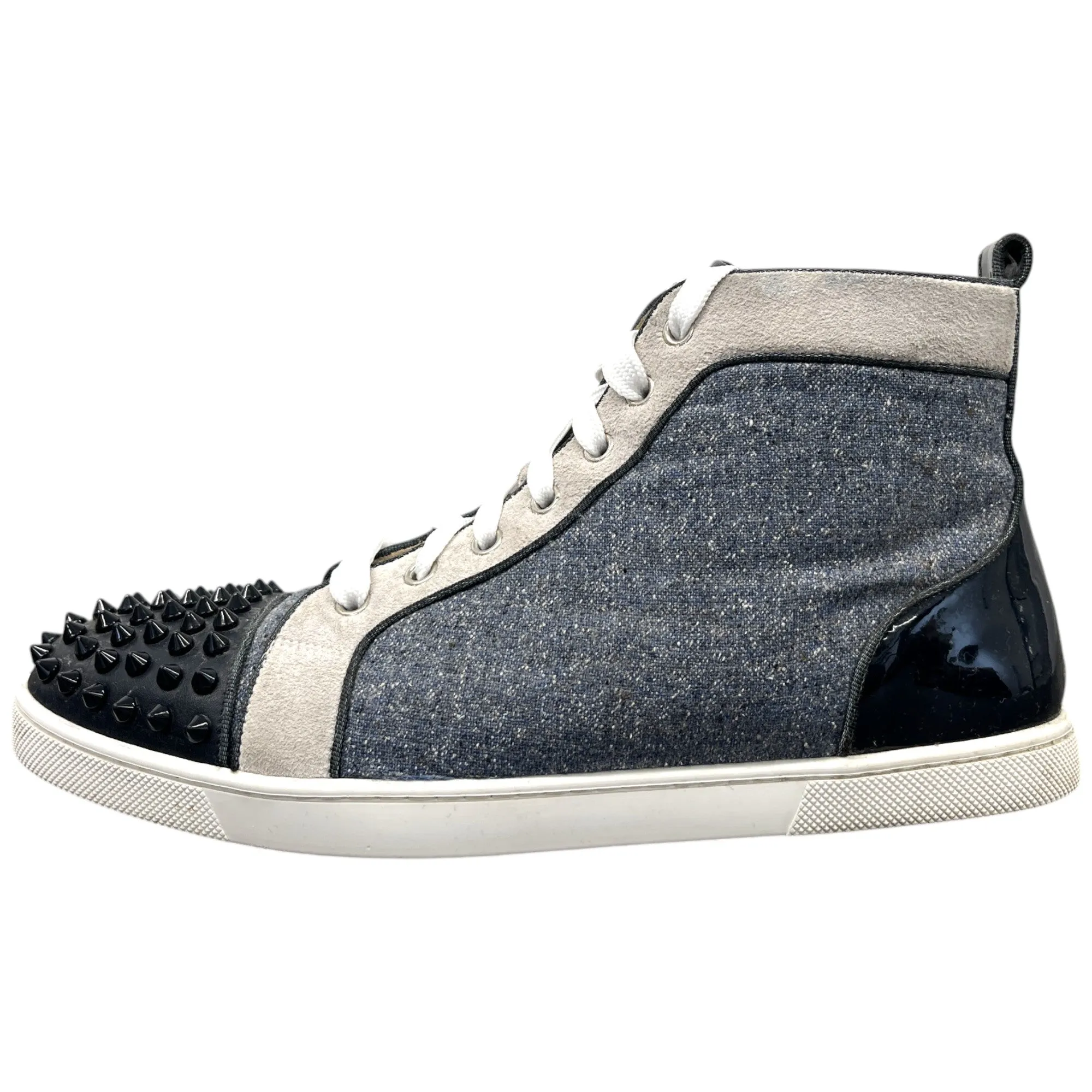 Men's Lou Spikes High Top Low Trainers Blue Size EU 40 / UK 6