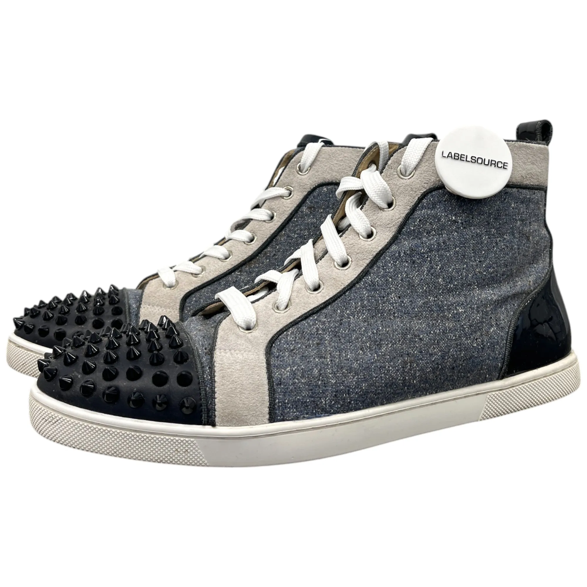 Men's Lou Spikes High Top Low Trainers Blue Size EU 40 / UK 6