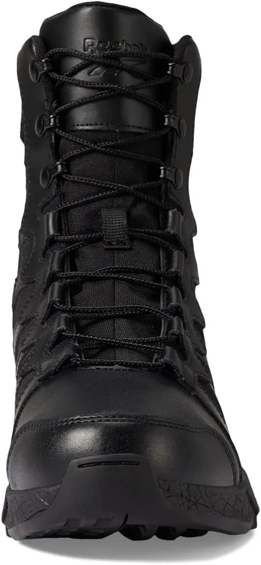 Men's Rb4379 Floatride Energy 8" Tactical Soft Toe Boot with Side Zipper Black Work & Safety