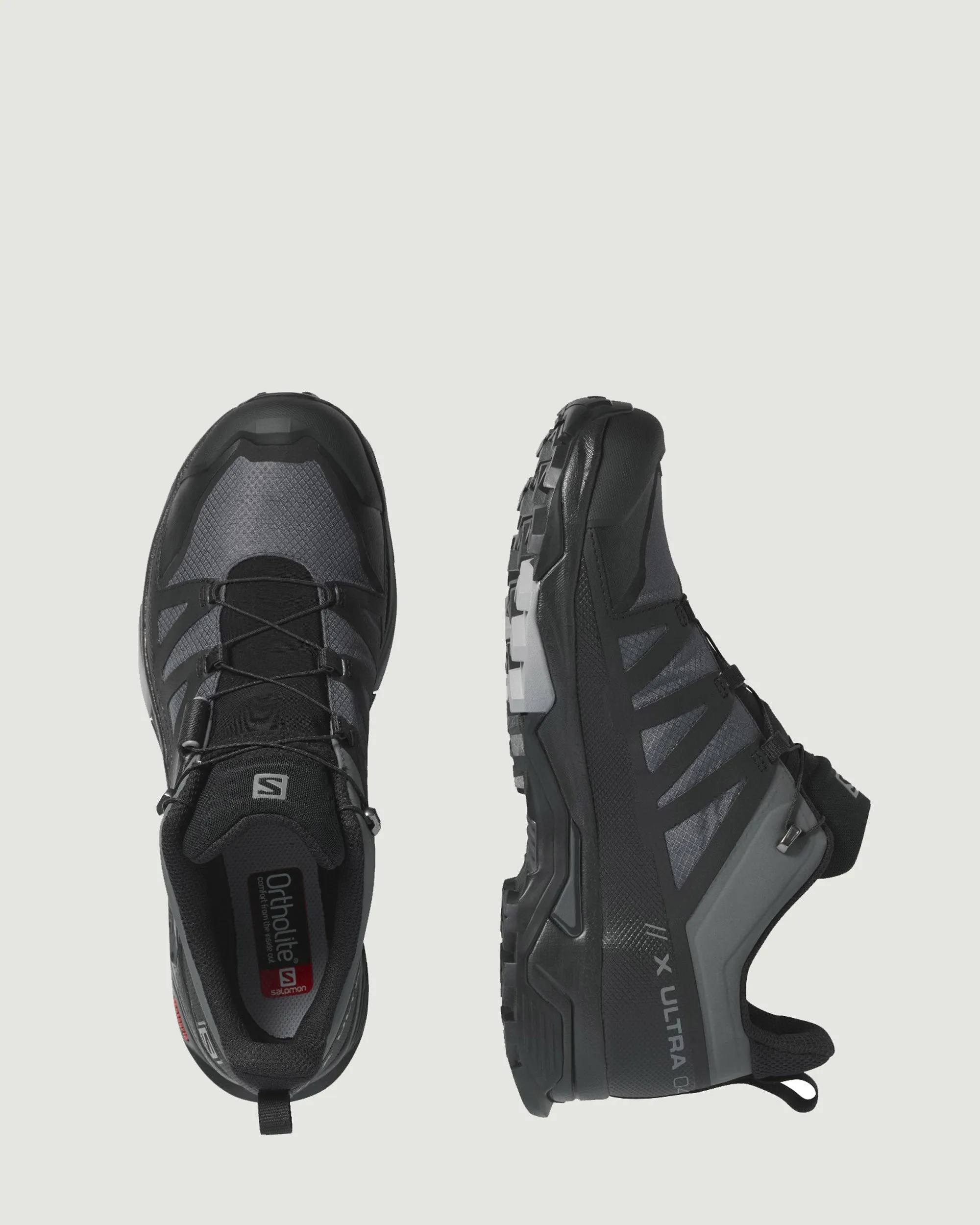 Men's Salomon X Ultra 4 GTX Hiking Shoes - Wide - Magnet/Black/Monument