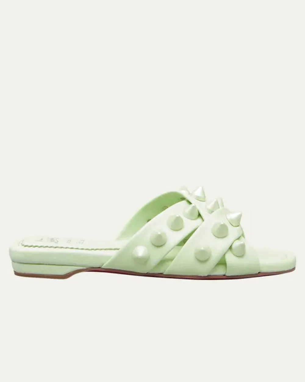 Miss Spika Club Slide Sandal in Studio Green