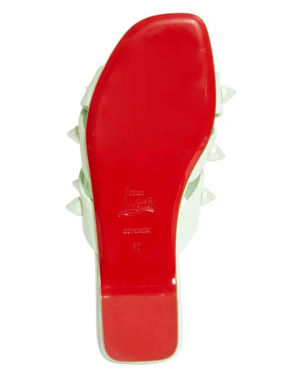 Miss Spika Club Slide Sandal in Studio Green