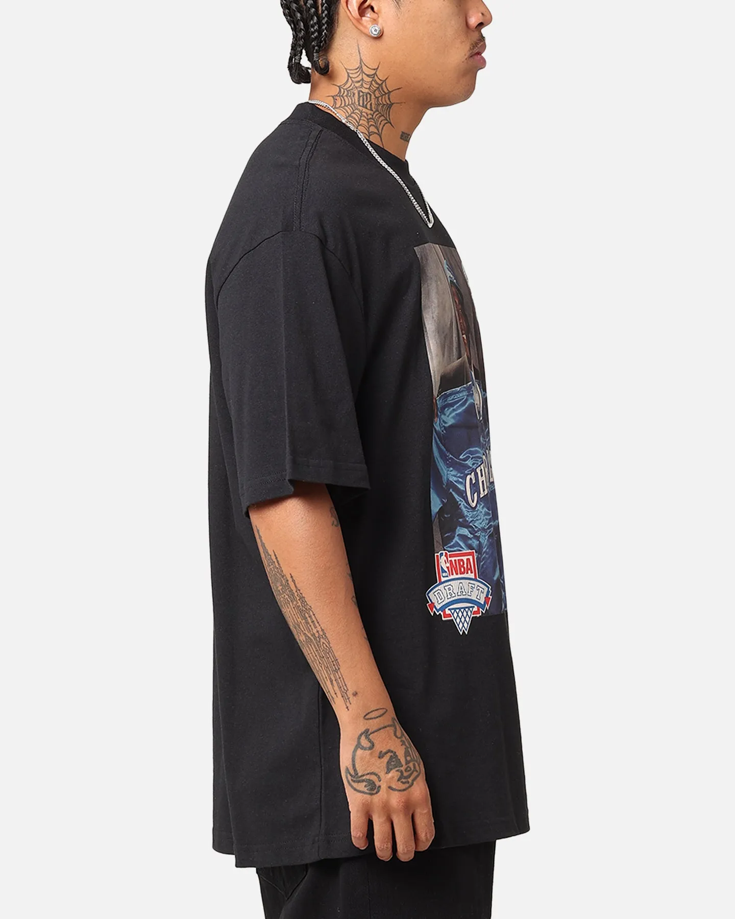 Mitchell & Ness Charlotte Hornets 1991 NBA Draft T-Shirt Faded Black
