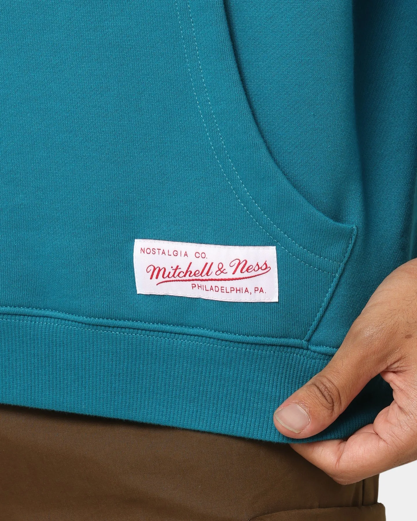 Mitchell & Ness Charlotte Hornets XL Arch Hood Faded Teal
