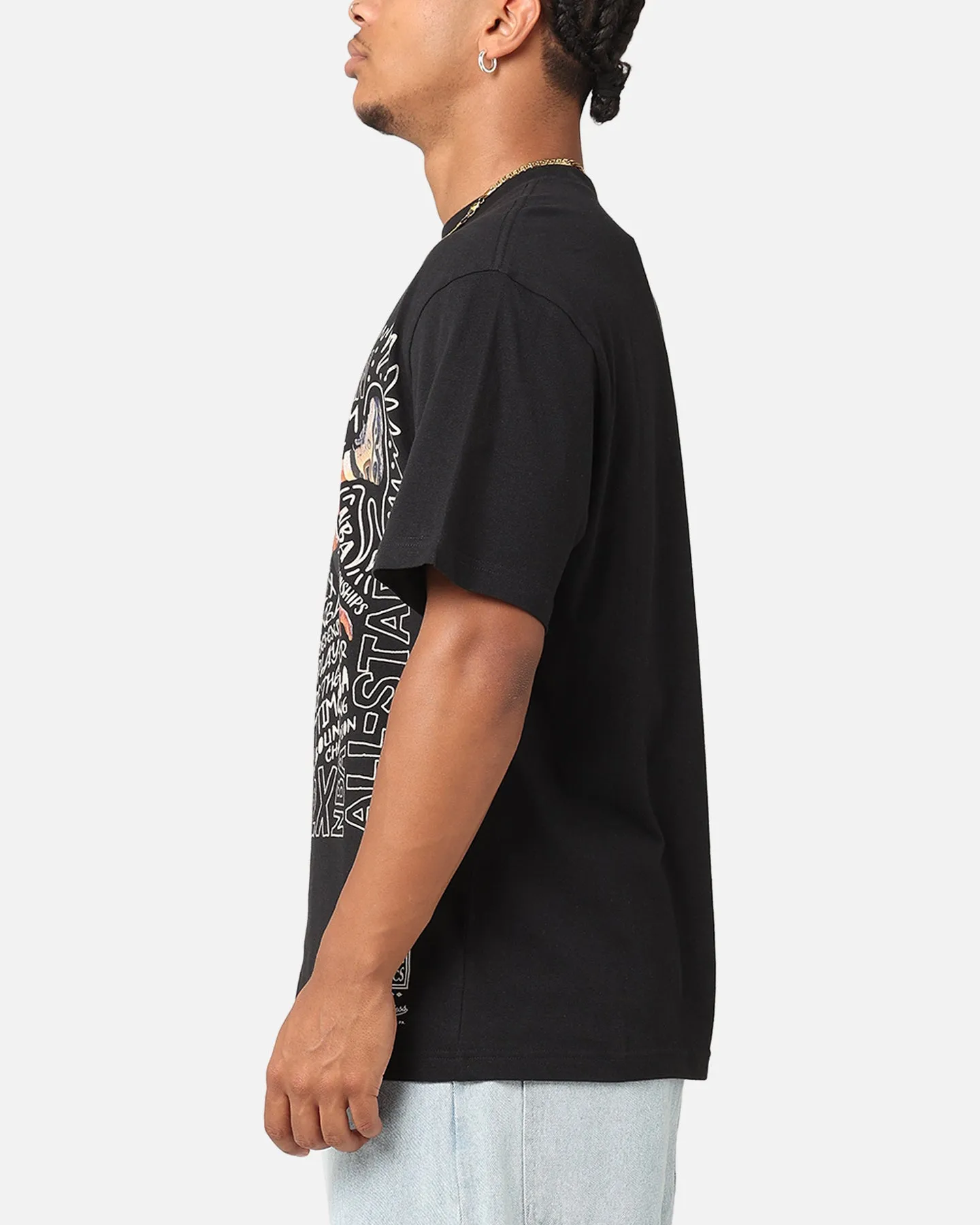 Mitchell & Ness Los Angeles Lakers Dennis Rodman Player Abstract T-Shirt Faded Black