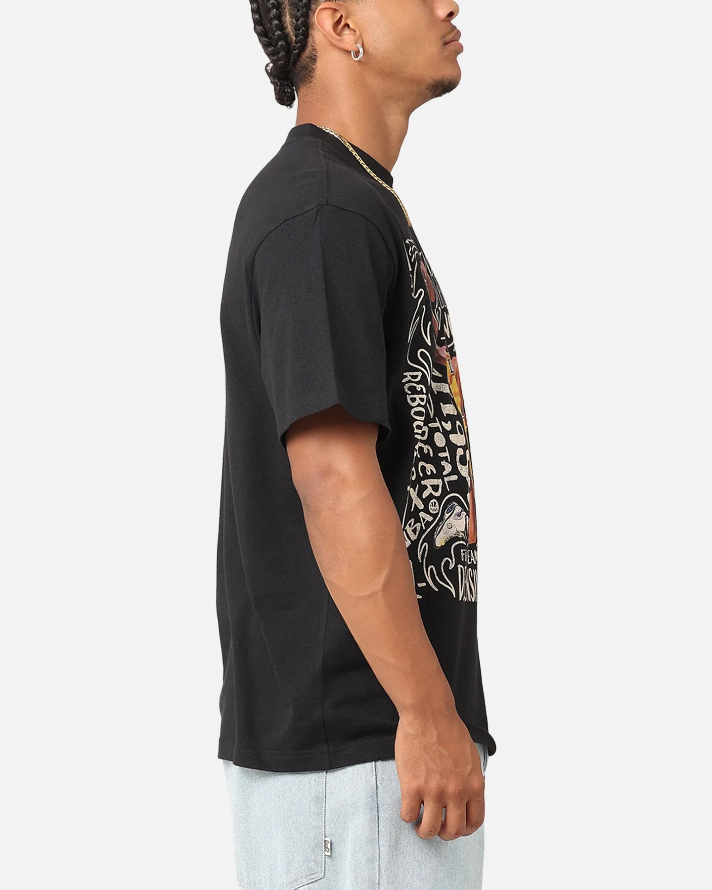 Mitchell & Ness Los Angeles Lakers Dennis Rodman Player Abstract T-Shirt Faded Black